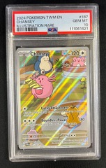 PSA 10 GEM MINT Chansey 187/167 Twilight Masquerade Pokemon Graded Card